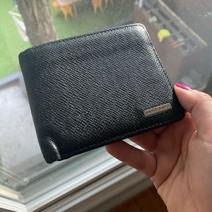 Black Hugo Boss leather wallet